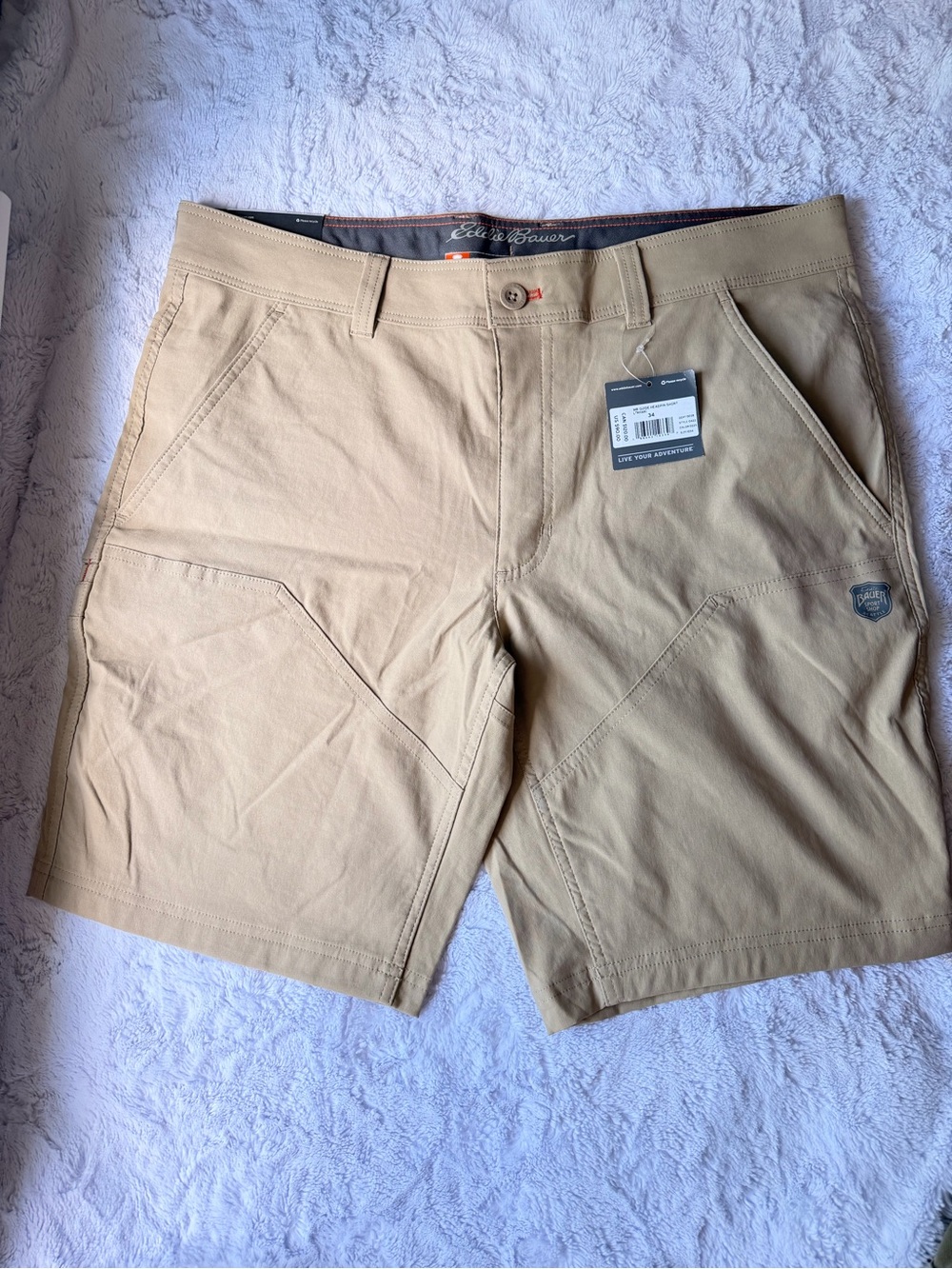 Eddie Bauer light khaki guide headpin short